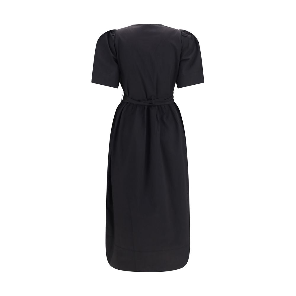 Ganni Black Cotton Casual Dress | Regal Royce