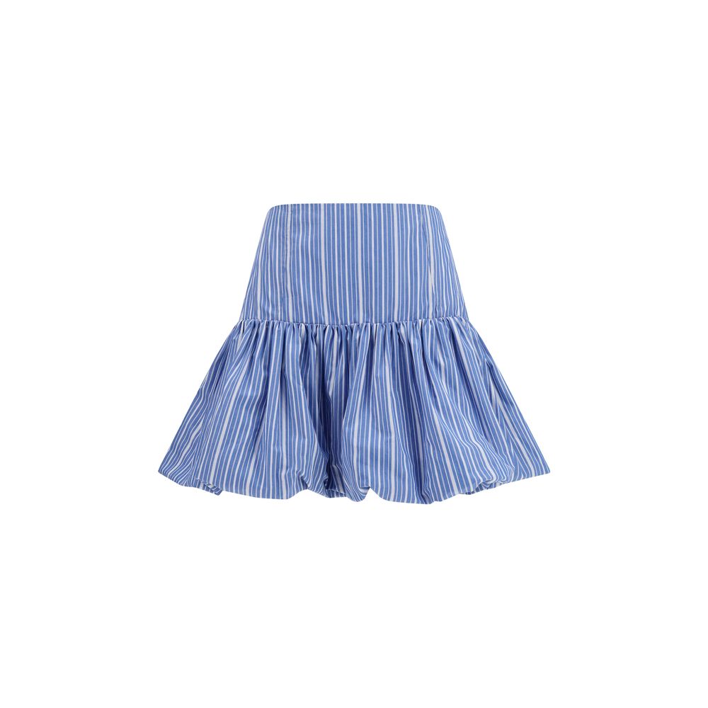 Ganni Blue Cotton Mini Skirt | Regal Royce