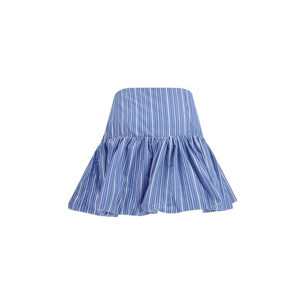Ganni Blue Cotton Mini Skirt | Regal Royce