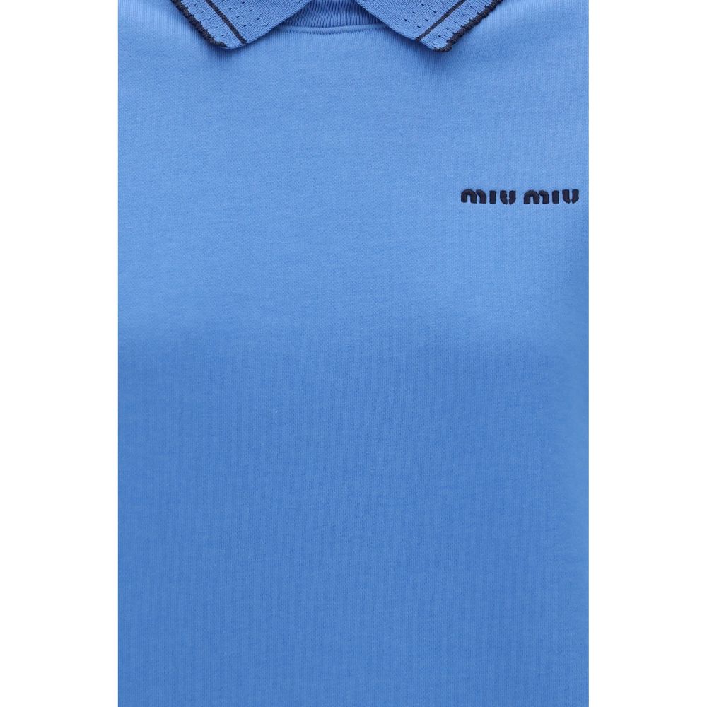 Miu Miu Blue Cotton Sweatshirt | Regal Royce