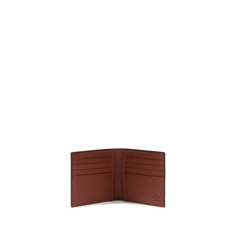 Valentino Garavani Bordeaux Calf Leather Bos Taurus Wallet | Regal Royce