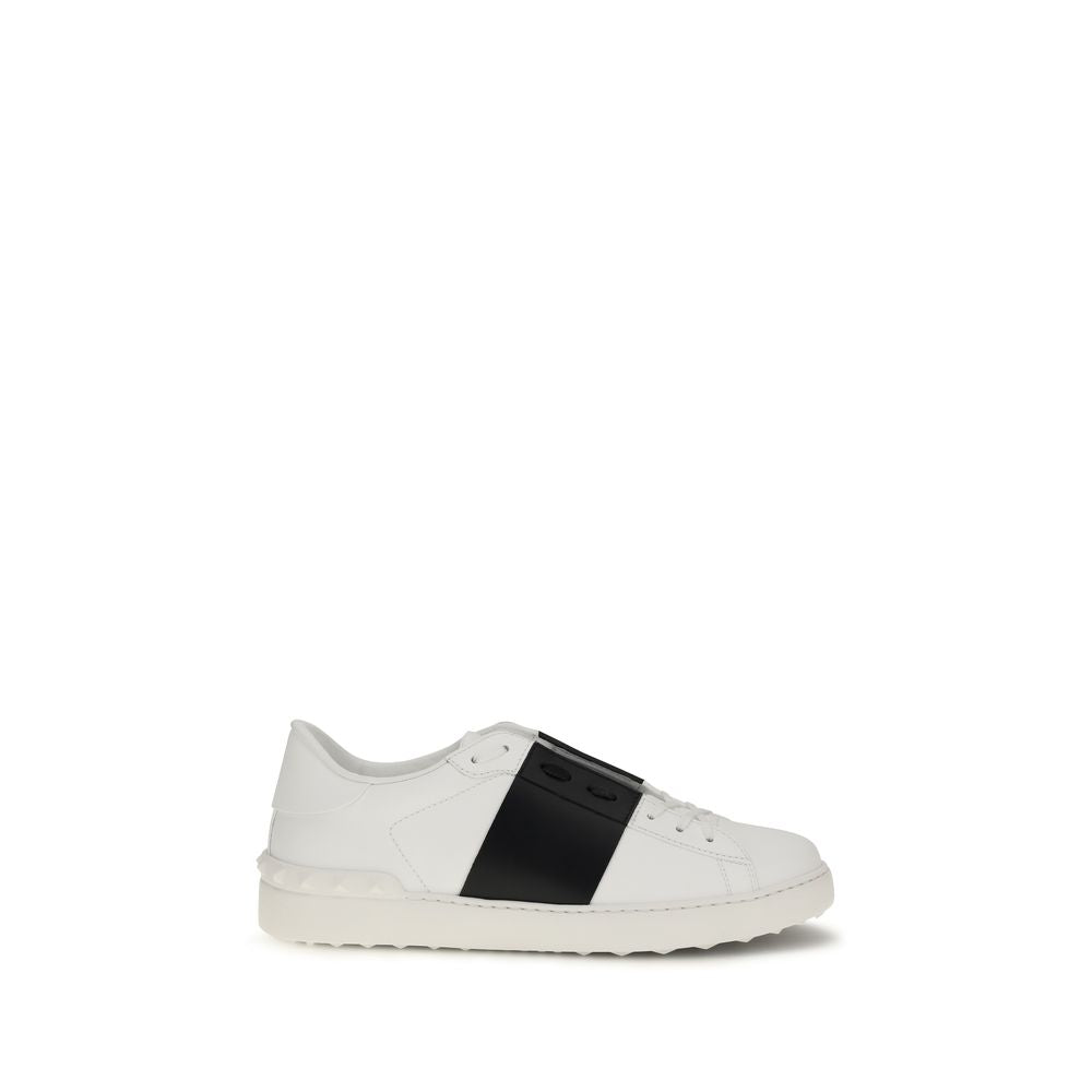 Valentino Garavani White Calf Leather Bos Taurus Low Top Sneakers | Regal Royce