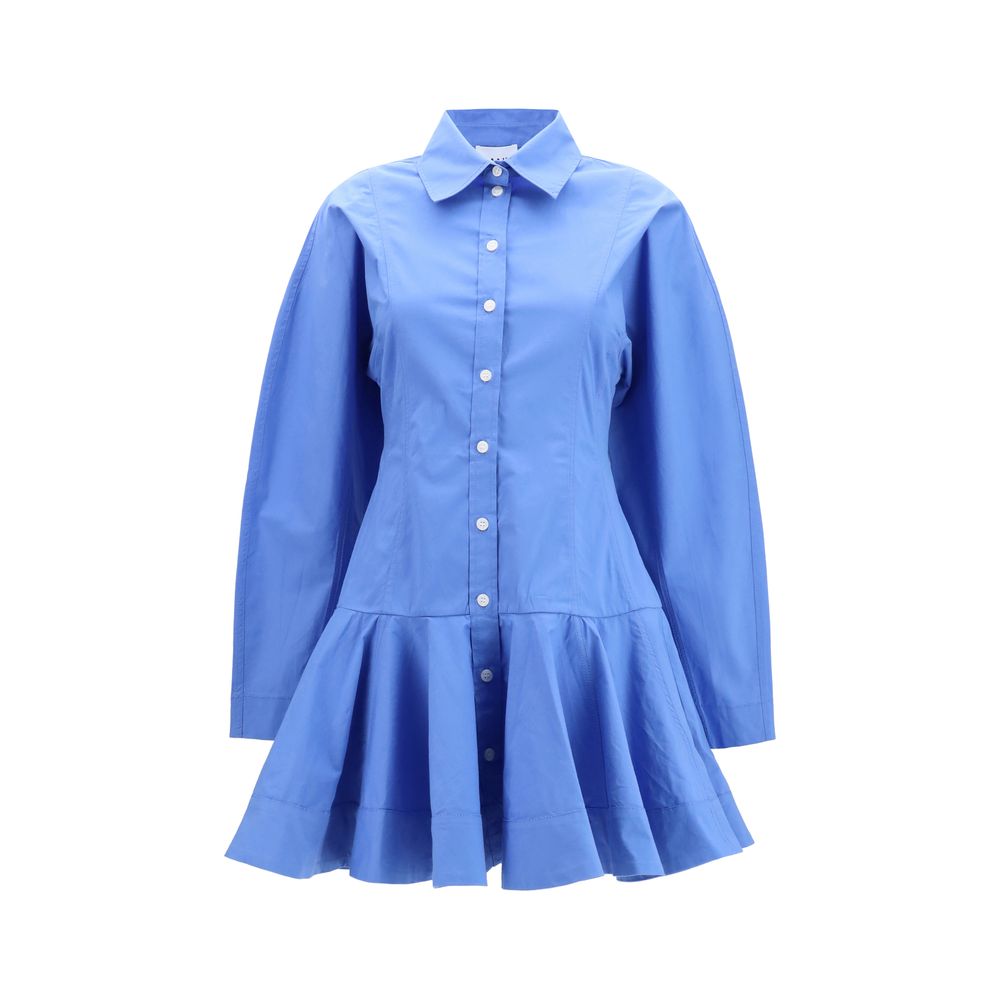 Ganni Blue Cotton Casual Dress | Regal Royce