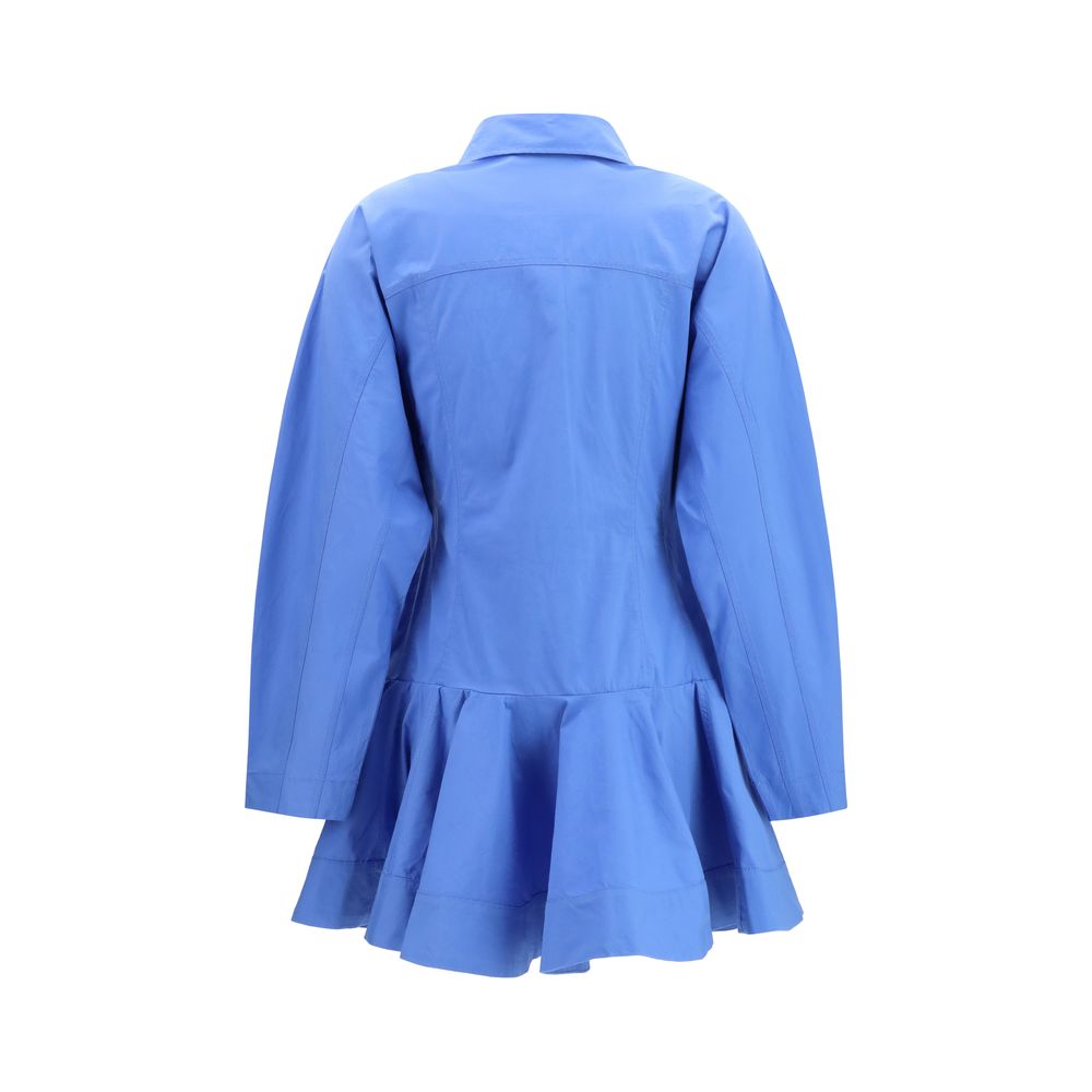 Ganni Blue Cotton Casual Dress | Regal Royce