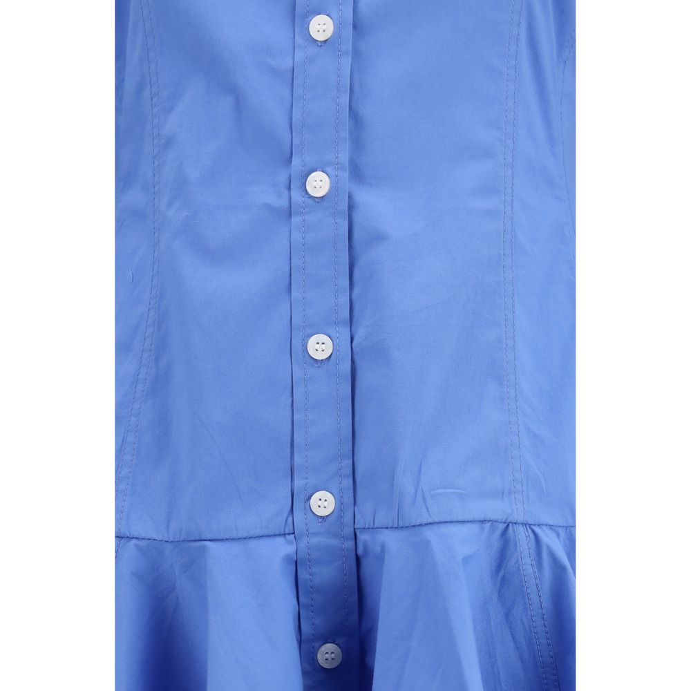 Ganni Blue Cotton Casual Dress | Regal Royce