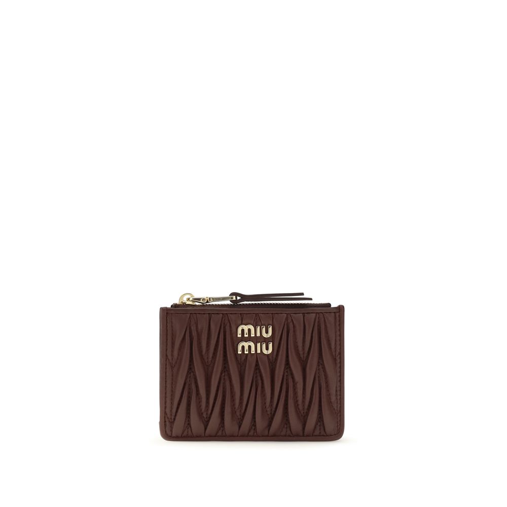 Miu Miu Bordeaux Lamb Ovis Aries Aries Wallet | Regal Royce