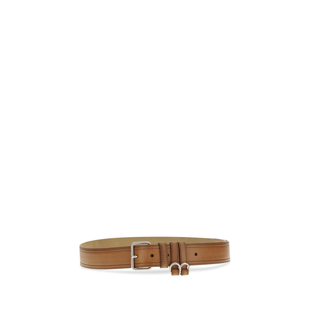 Miu Miu Brown Calf Leather Bos Taurus Regular Belt | Regal Royce