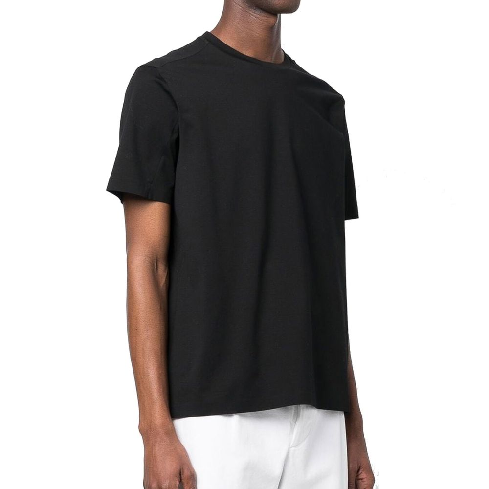 Herno Black Cotton T-Shirt | Regal Royce