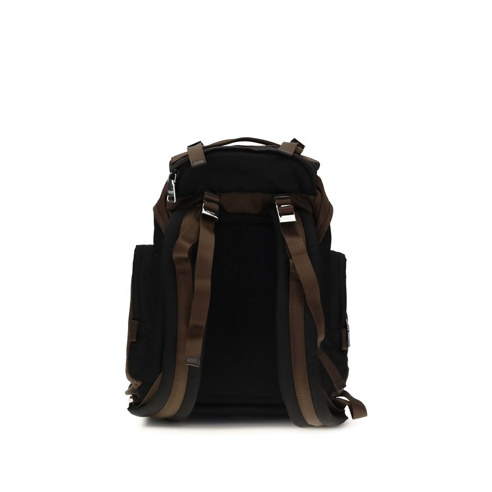 Prada Brown Recycled Polyamide Backpack | Regal Royce