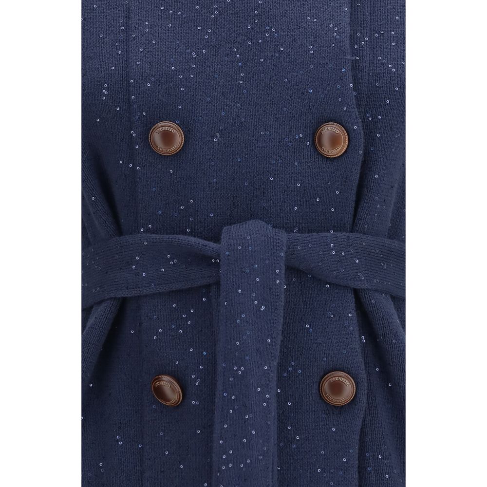 Brunello Cucinelli Blue Cotton Coat | Regal Royce