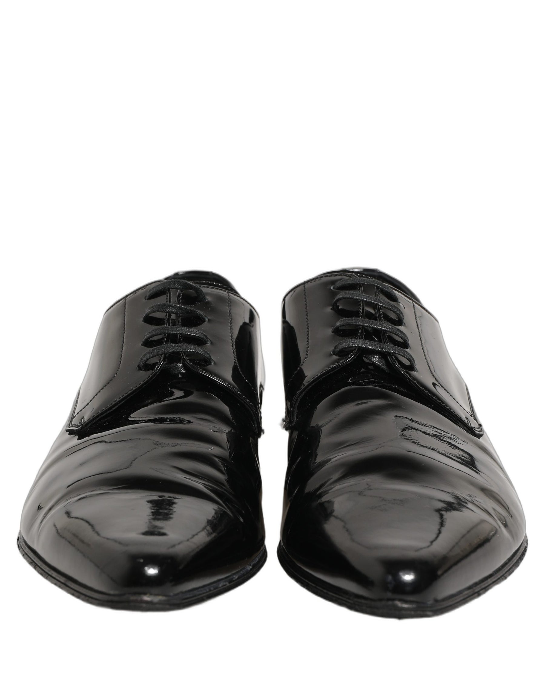 Dolce & Gabbana Black Leather Derby Dress Men Formal Shoes | Regal Royce