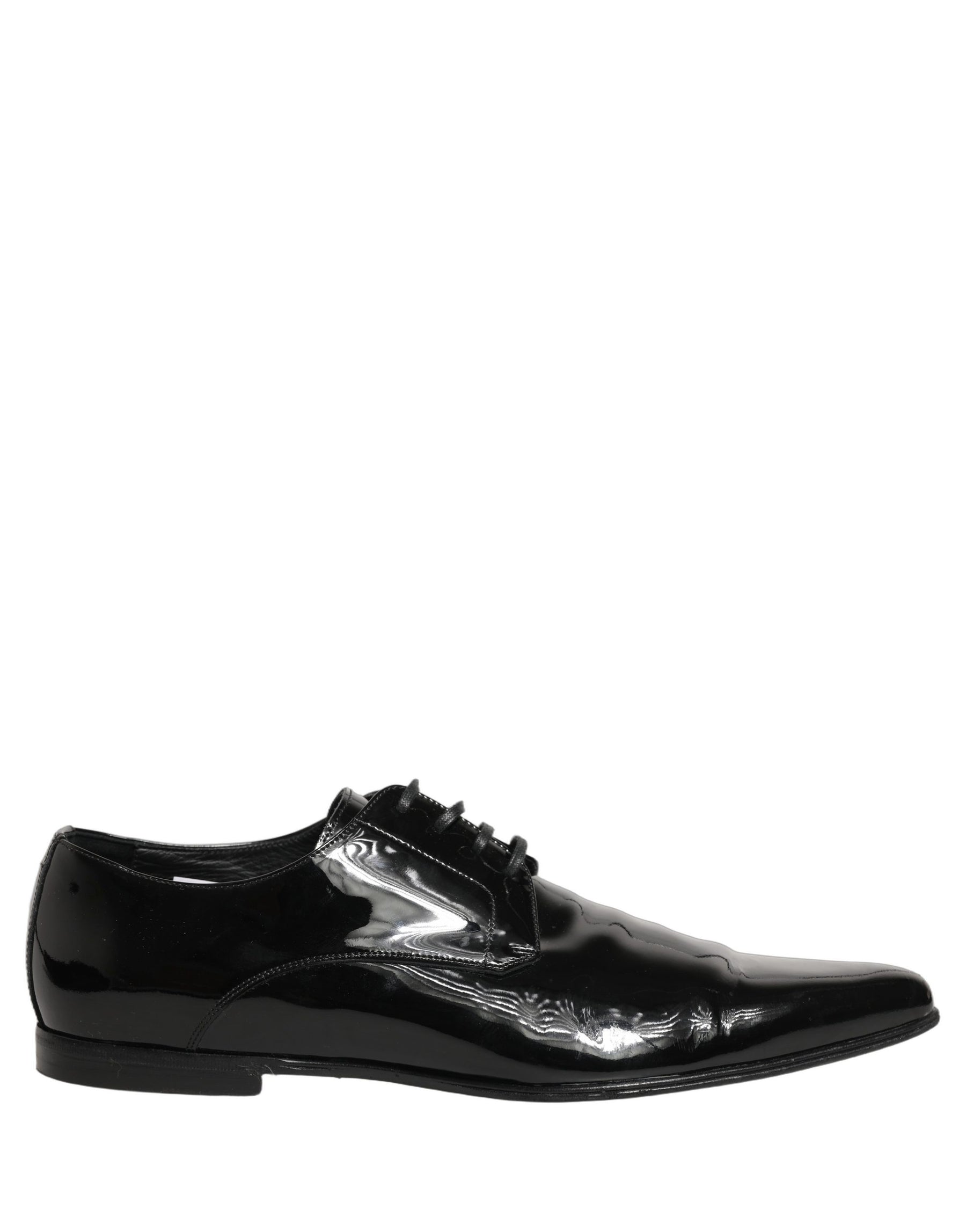 Dolce & Gabbana Black Leather Derby Dress Men Formal Shoes | Regal Royce