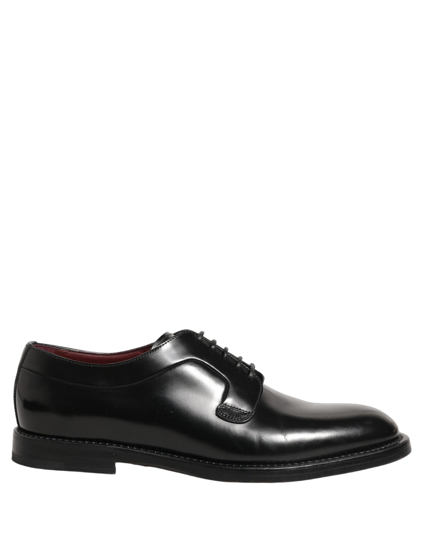 Dolce & Gabbana Black Leather Derby Dress Men Formal Shoes | Regal Royce