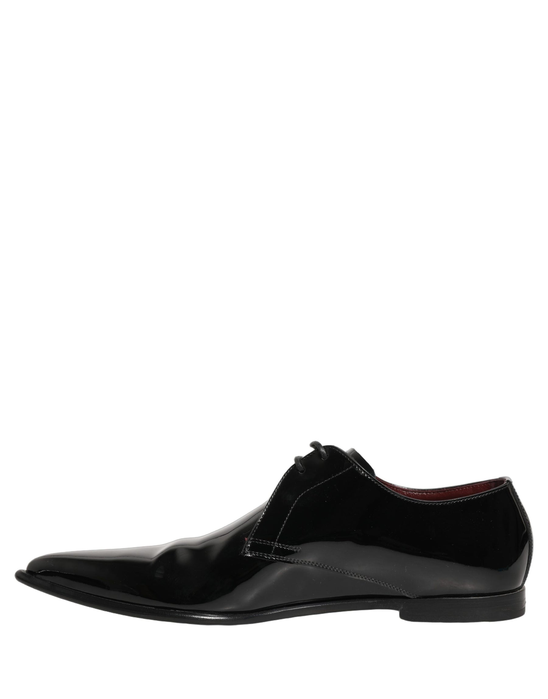 Dolce & Gabbana Black Leather Men Derby Dress Formal Shoes | Regal Royce
