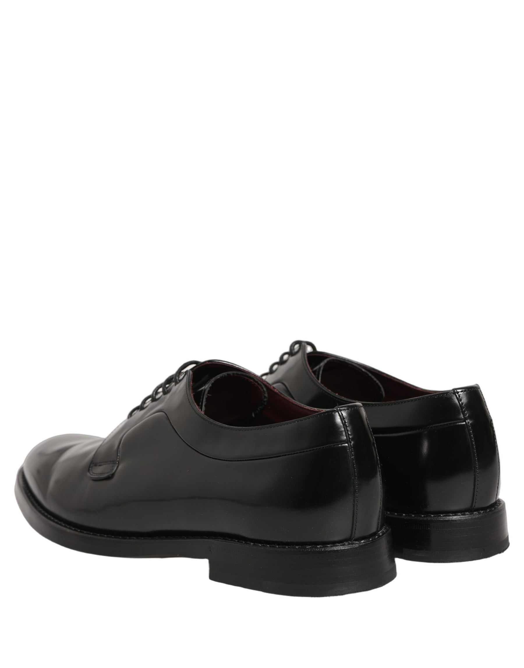 Dolce & Gabbana Black Leather Derby Dress Men Formal Shoes | Regal Royce