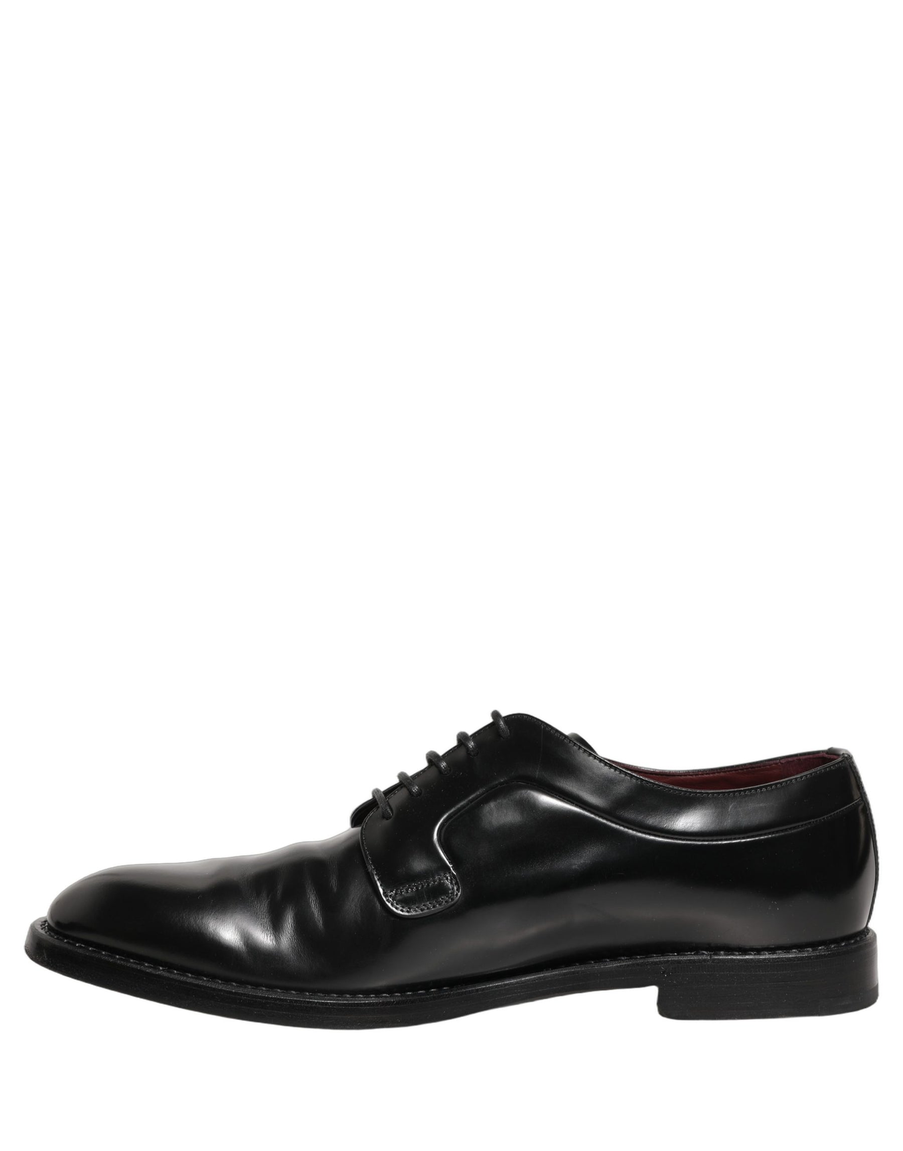 Dolce & Gabbana Black Leather Derby Dress Men Formal Shoes | Regal Royce