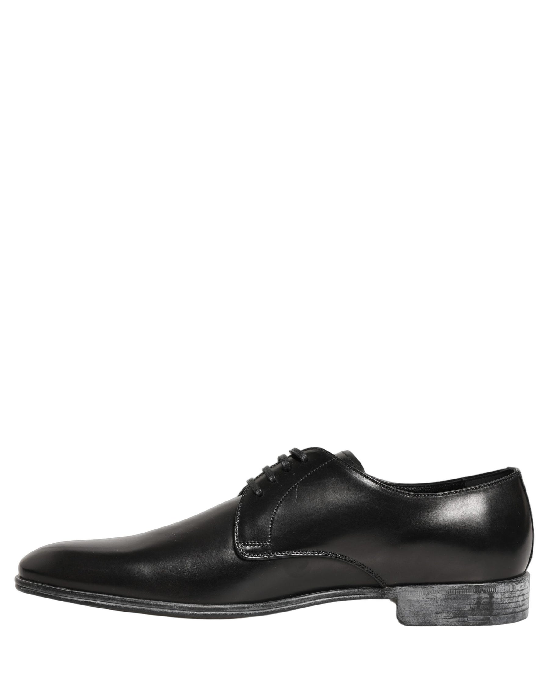 Dolce & Gabbana Dress Black Leather Lace Up Derby Men Shoes | Regal Royce