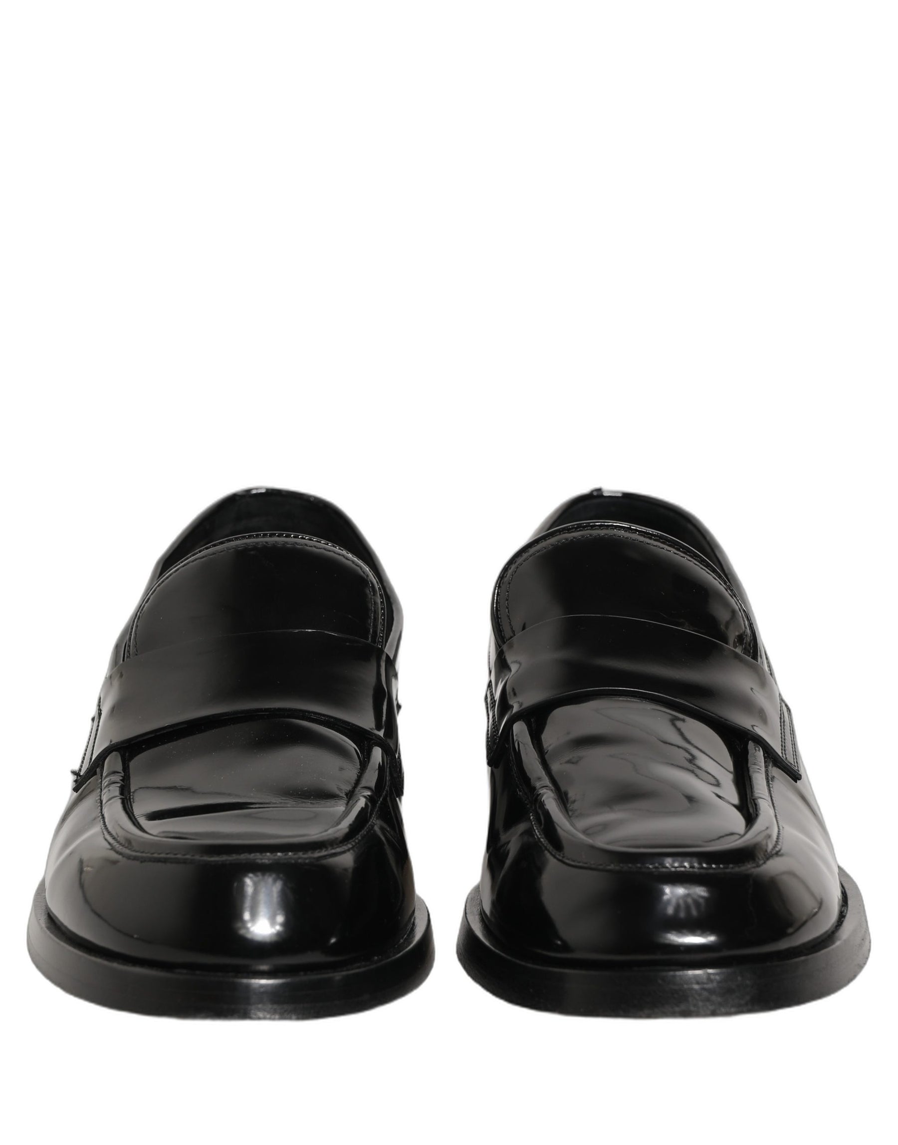 Dolce & Gabbana Black Leather Formal Men Dress Loafers Shoes | Regal Royce