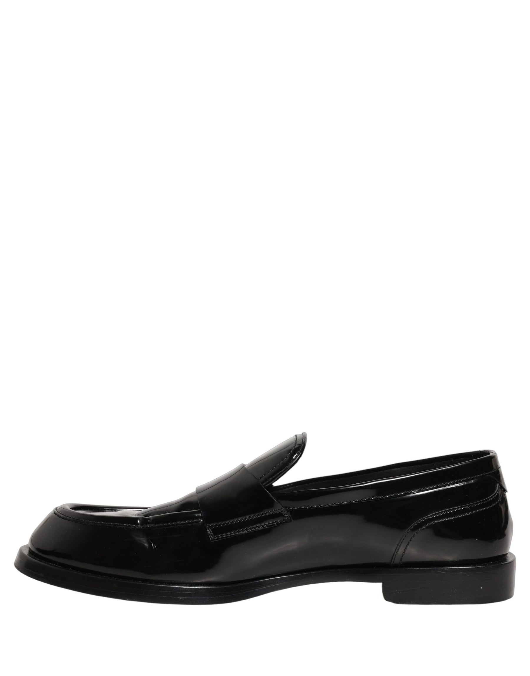 Dolce & Gabbana Black Leather Formal Men Dress Loafers Shoes | Regal Royce