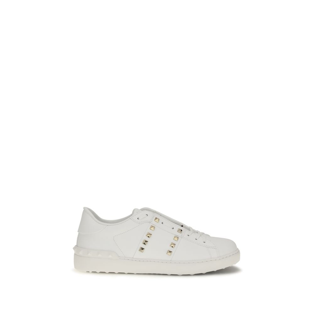 Valentino Garavani White Calf Leather Bos Taurus Sneakers | Regal Royce