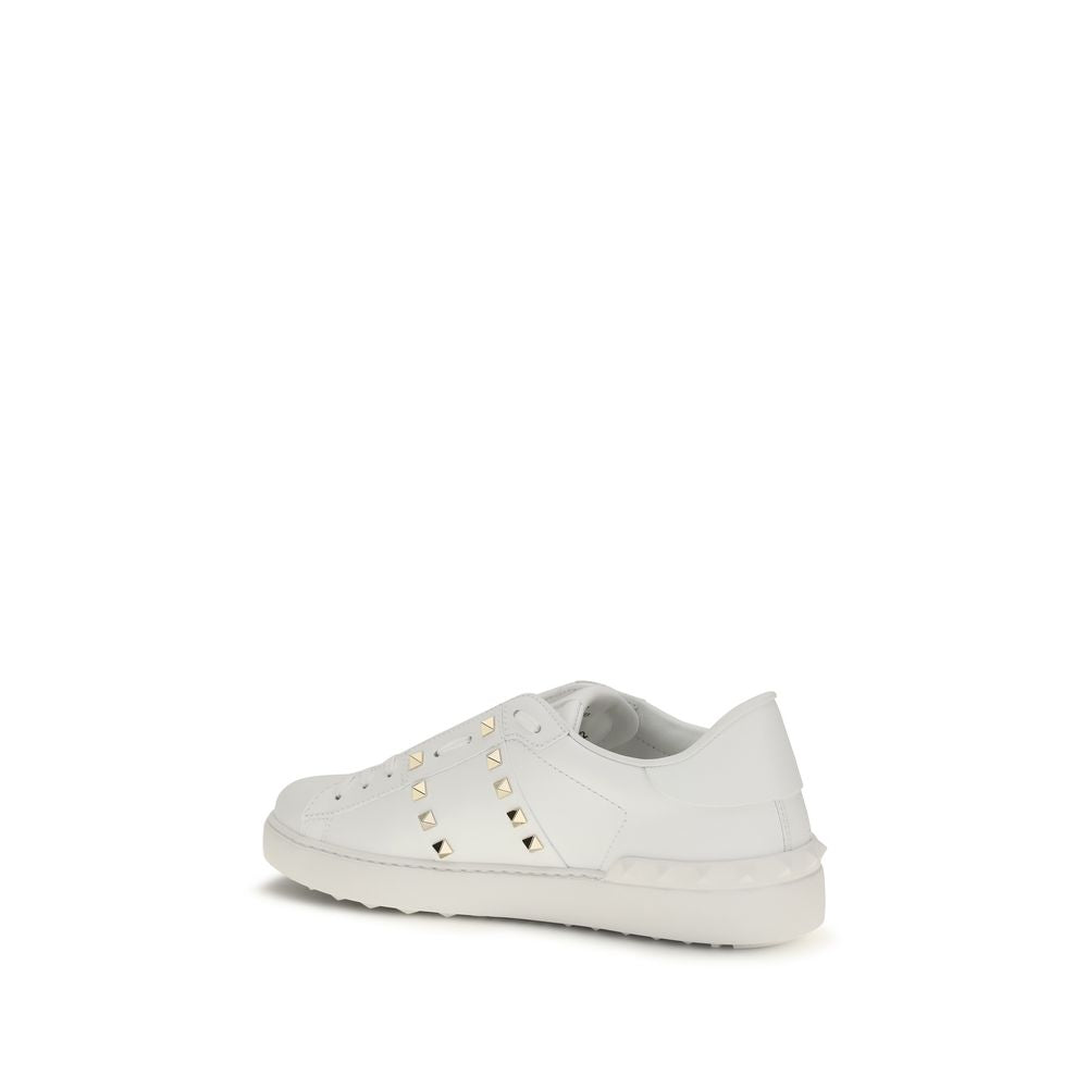 Valentino Garavani White Calf Leather Bos Taurus Sneakers | Regal Royce
