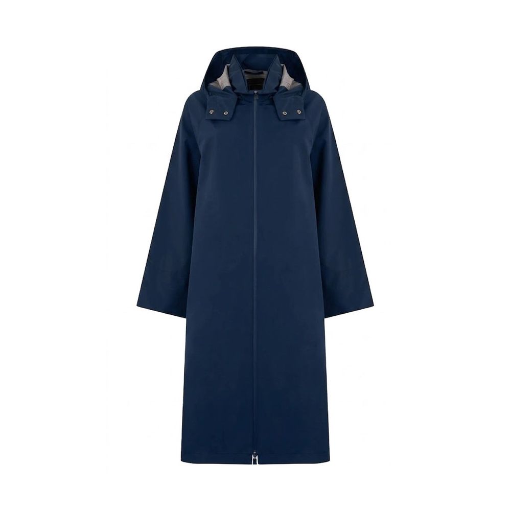 Herno Blue Polyester Coat | Regal Royce