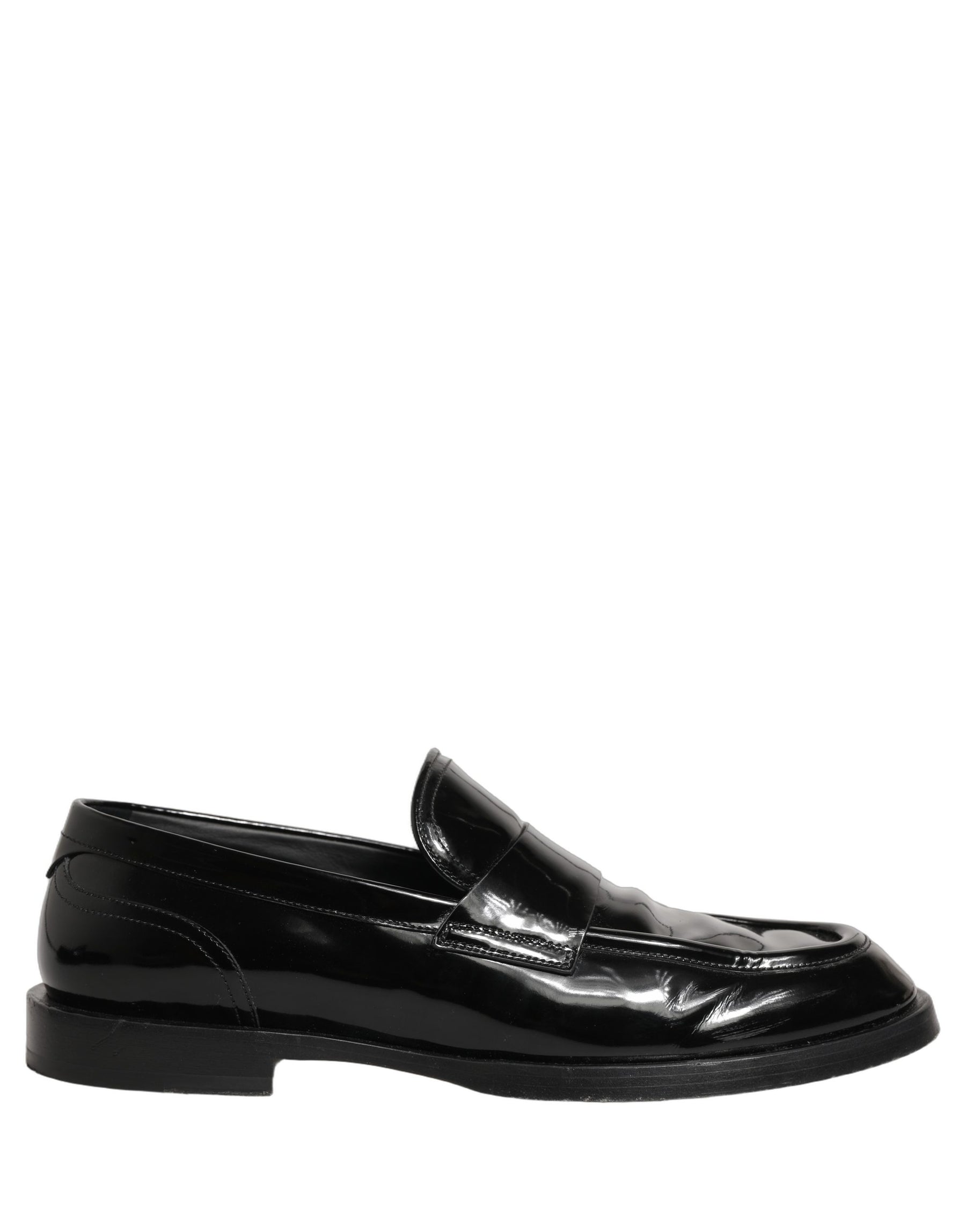Dolce & Gabbana Black Leather Formal Men Dress Loafers Shoes | Regal Royce