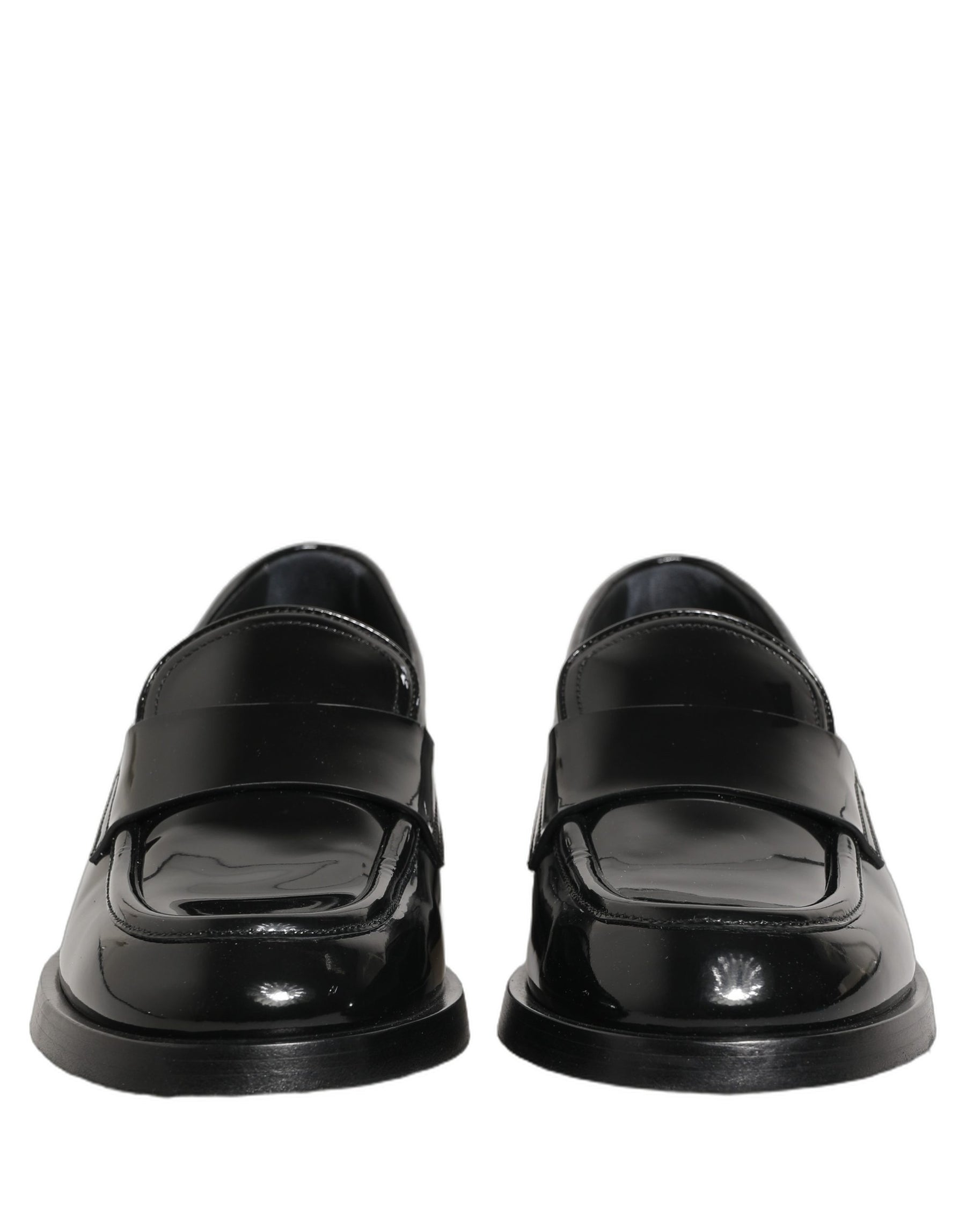 Dolce & Gabbana Black Leather Formal Men Dress Loafers Shoes | Regal Royce