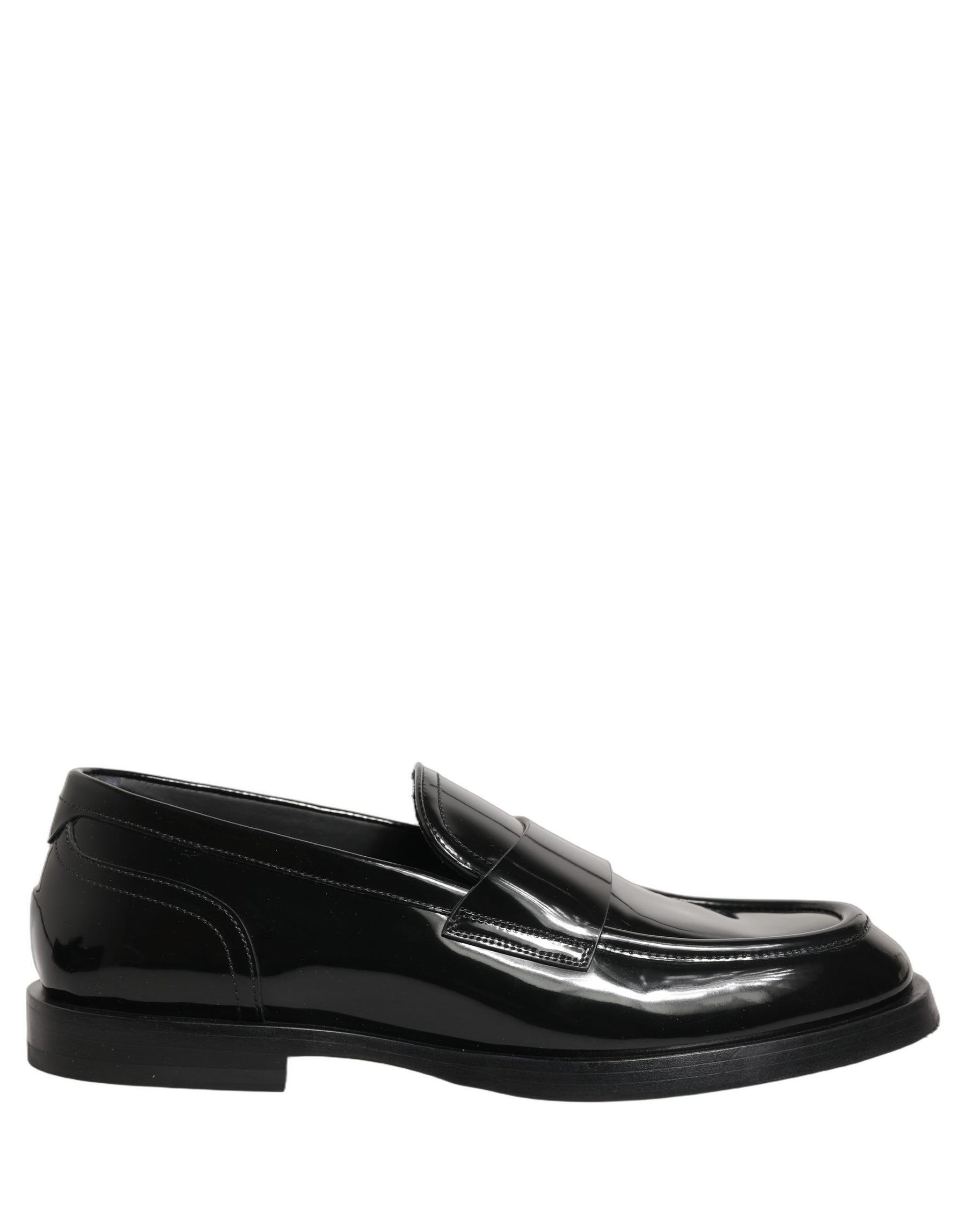 Dolce & Gabbana Black Leather Formal Men Dress Loafers Shoes | Regal Royce