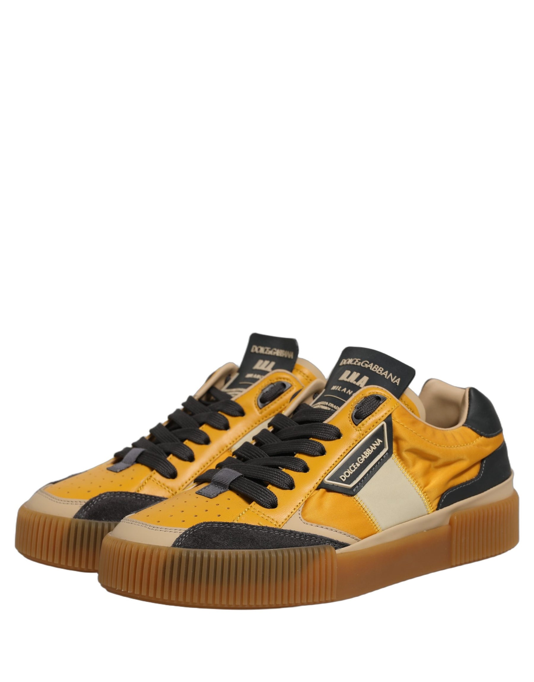 Dolce & Gabbana Multicolor MIAMI Low Top Men Sneakers Shoes | Regal Royce