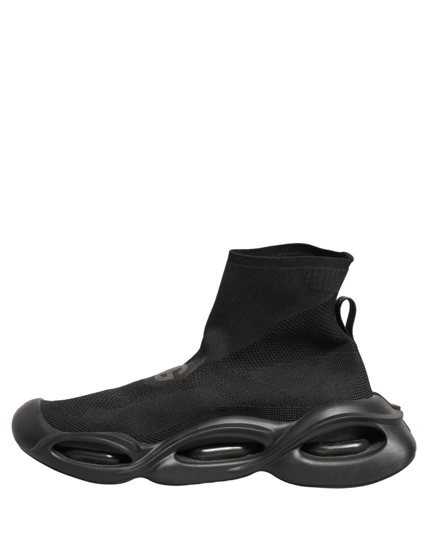 Dolce & Gabbana Black Slip On Wave Socks Men Sneakers Shoes | Regal Royce