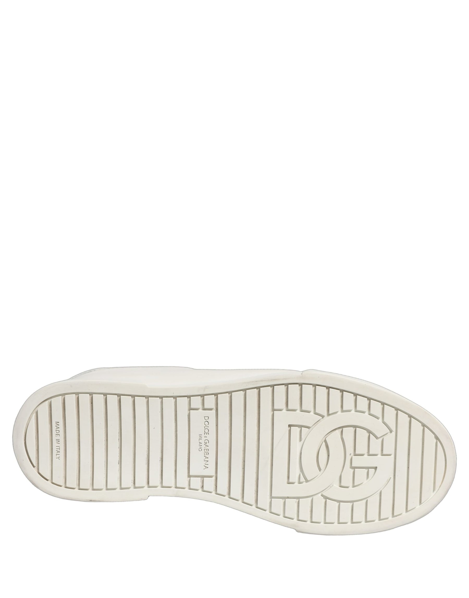 Dolce & Gabbana White Leather Logo Plaque Low Top Sneakers Shoes | Regal Royce