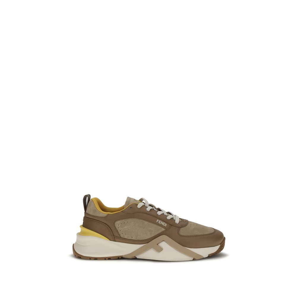 Fendi Multicolor Calf Leather Bos Taurus Athletic Sneakers | Regal Royce