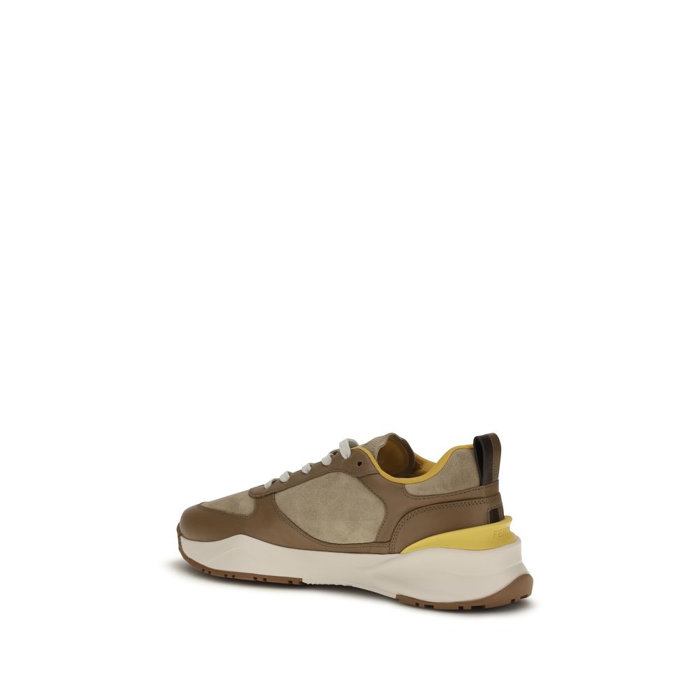 Fendi Multicolor Calf Leather Bos Taurus Athletic Sneakers | Regal Royce