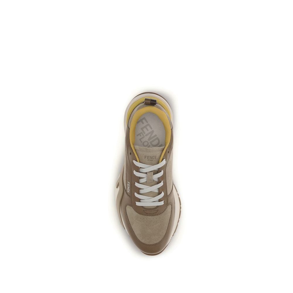 Fendi Multicolor Calf Leather Bos Taurus Athletic Sneakers | Regal Royce