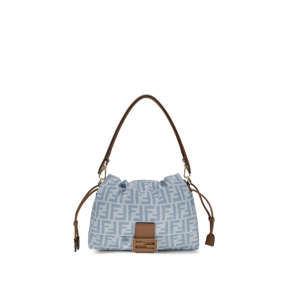 Fendi Blue Cotton Shoulder Bag | Regal Royce