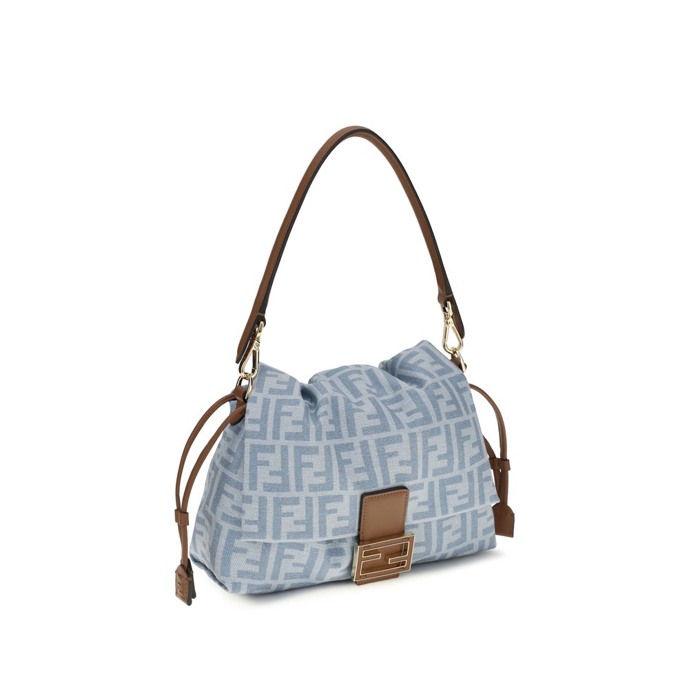Fendi Blue Cotton Shoulder Bag | Regal Royce