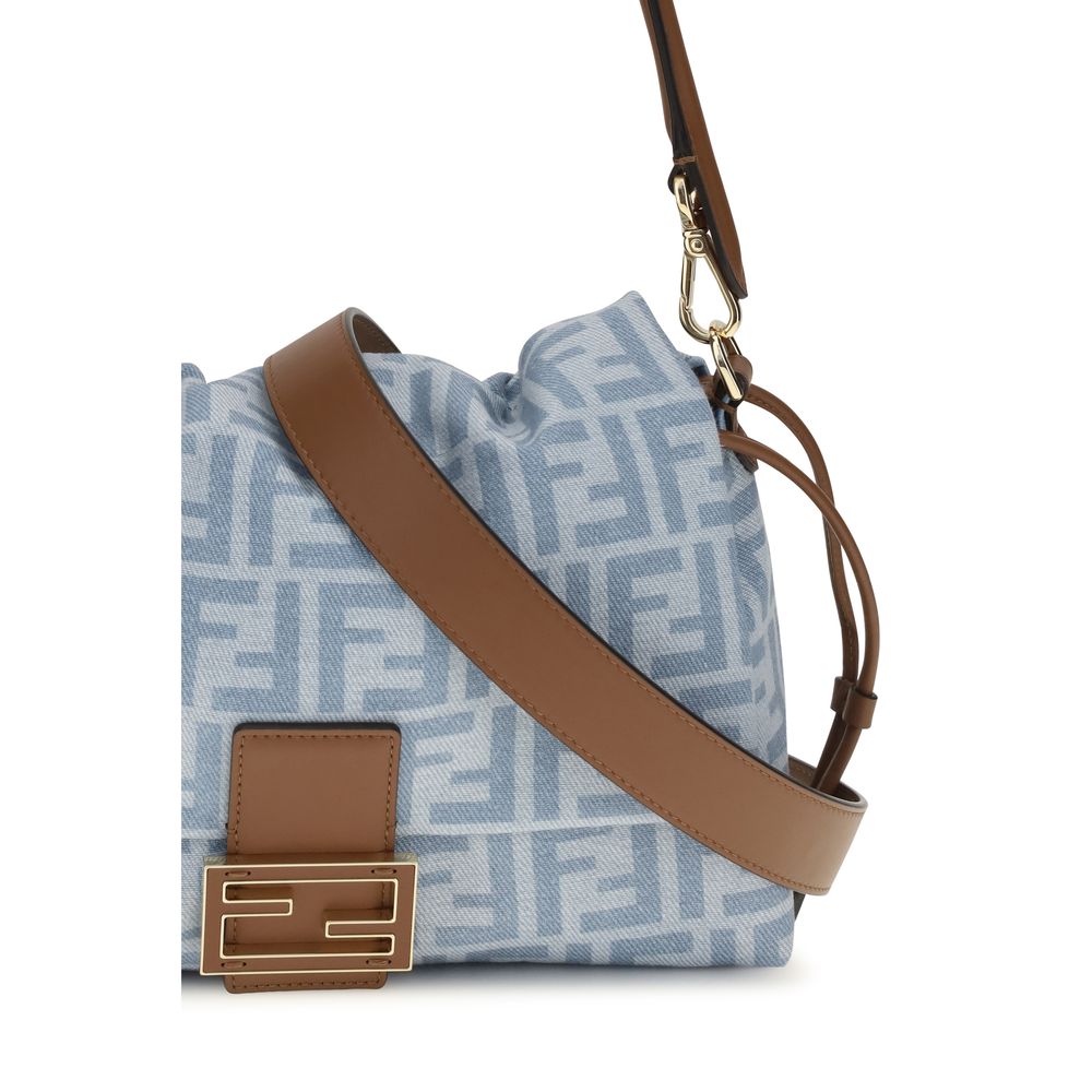 Fendi Blue Cotton Shoulder Bag | Regal Royce