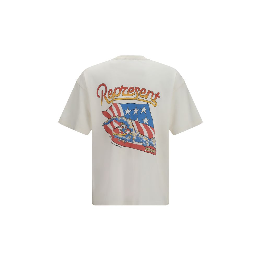Represent White Cotton T-Shirt | Regal Royce