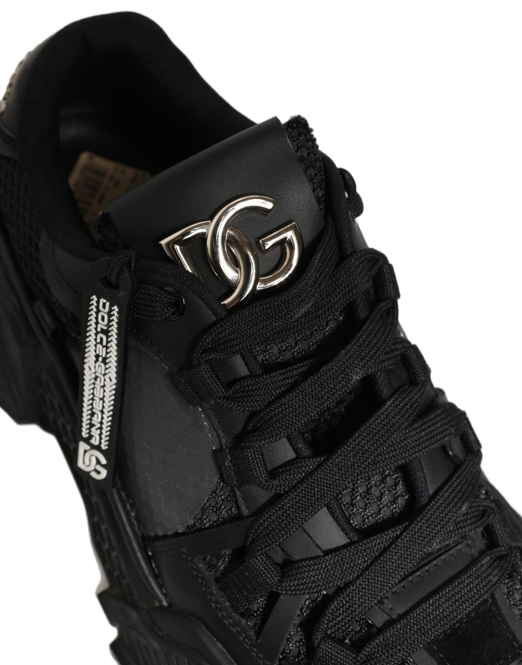 Dolce & Gabbana Black Airmaster Low Top Sneakers Shoes | Regal Royce
