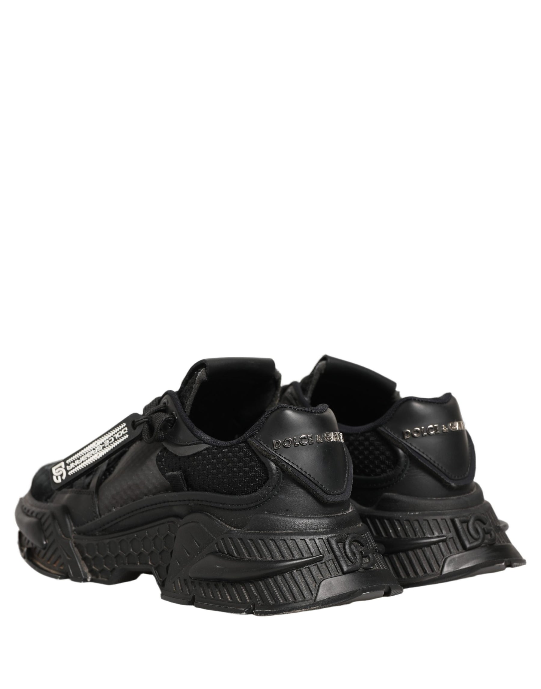 Dolce & Gabbana Black Airmaster Low Top Sneakers Shoes | Regal Royce