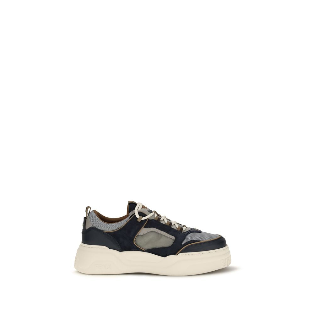 Fendi Multicolor Calf Leather Bos Taurus Athletic Sneakers | Regal Royce