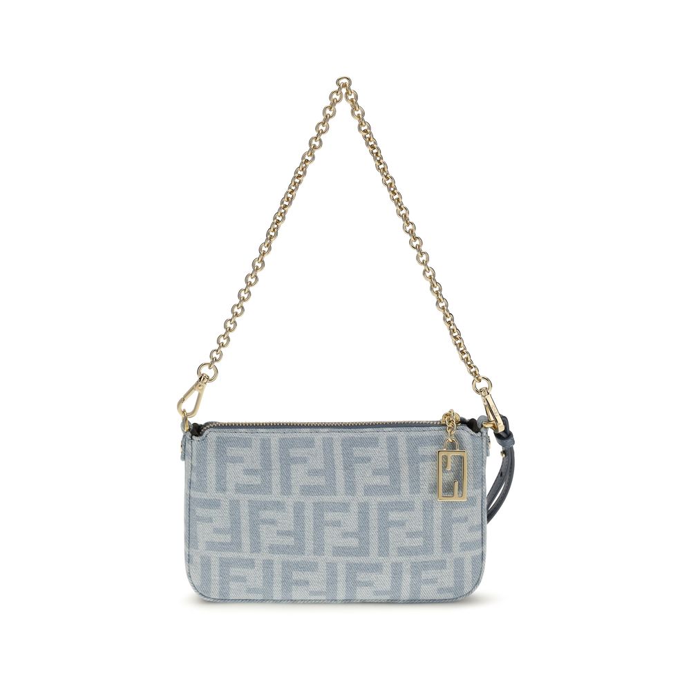 Fendi Blue Cotton Clutch Bag | Regal Royce