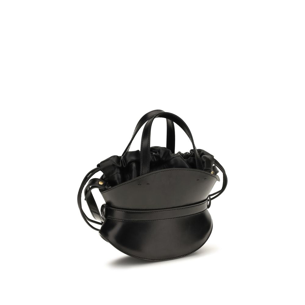Balmain Black Calf Leather Bos Taurus Shoulder Bag | Regal Royce
