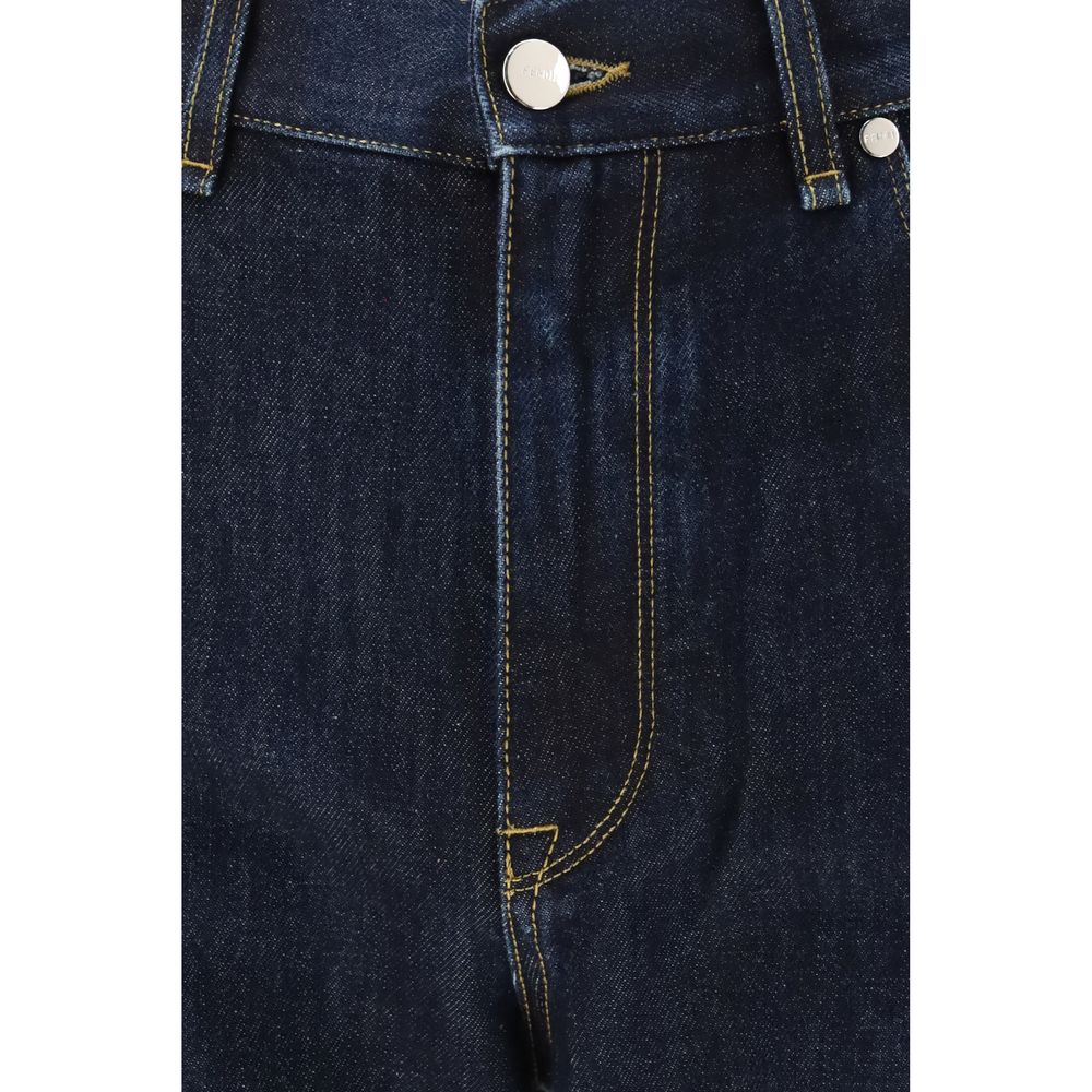 Fendi Blue Cotton Straight-Leg Jeans | Regal Royce
