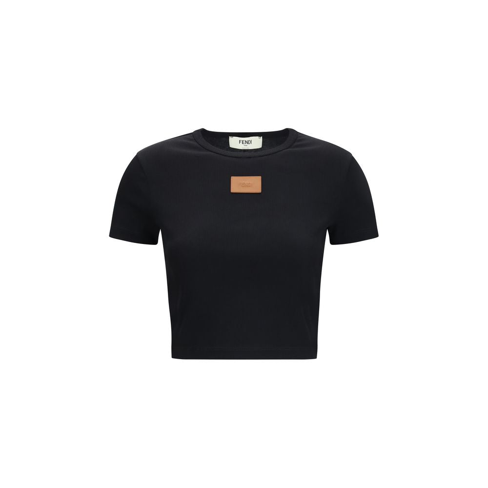 Fendi Black Cotton T-Shirt | Regal Royce