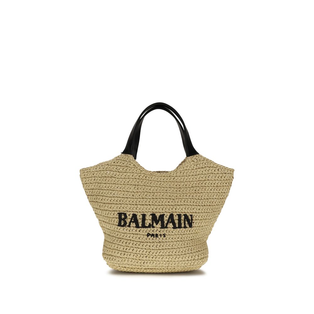 Balmain Beige Viscose Shoulder Bag | Regal Royce