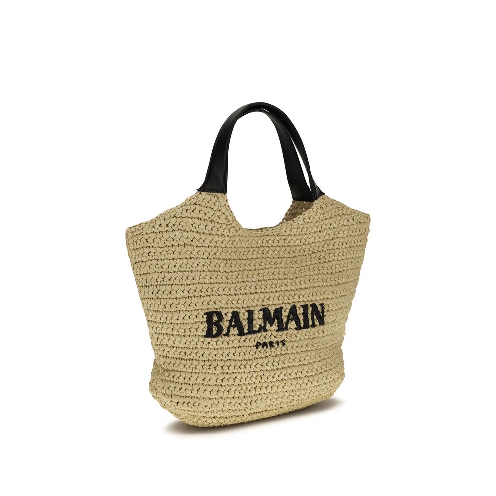 Balmain Beige Viscose Shoulder Bag | Regal Royce