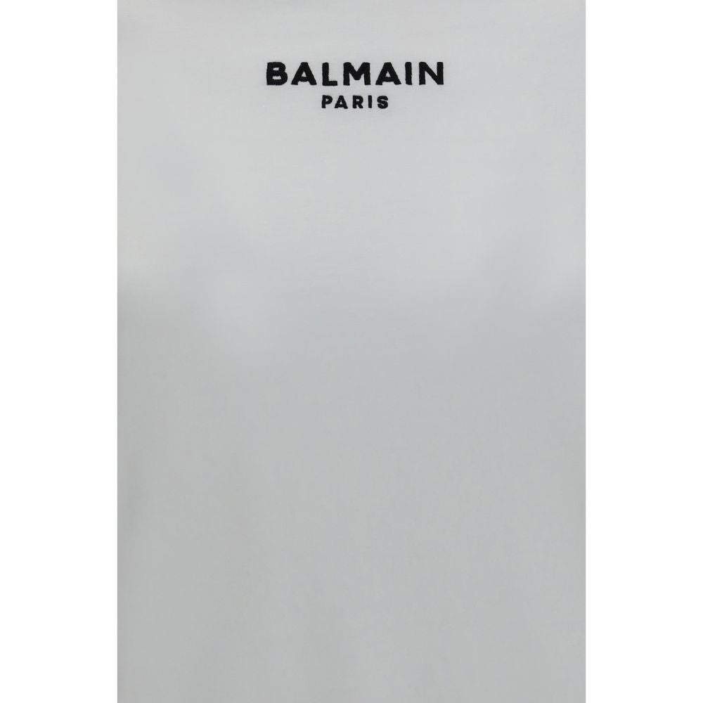 Balmain White Cotton T-Shirt | Regal Royce
