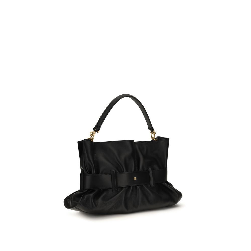 Balmain Black Calf Leather Bos Taurus Handbag | Regal Royce